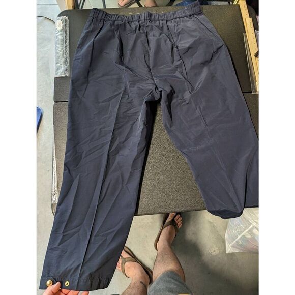 LAUREN RALPH LAUREN Women's Pants Pull On Straight Leg Navy  Women's Size 18W - Picture 3 of 9